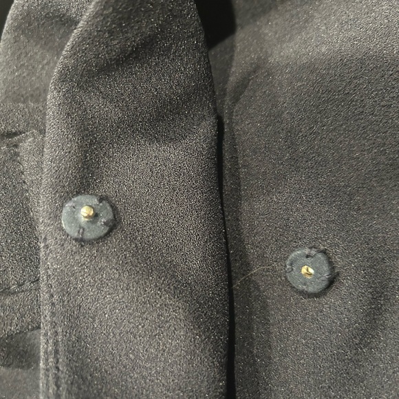 Tahari by Arthur Levine Navy Blue Belted Asymmetrical NWT’s Blazer Size 12 - Picture 5 of 7